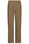 Wao Casual Everyday Relaxed Pant In Dark Beige