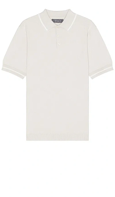 Wao Everyday Luxe Polo In Canvas