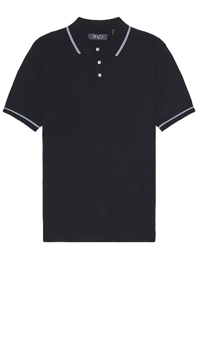 Wao Everyday Luxe Polo In Black