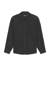 Wao Oversized Corduroy Shirt In Grey