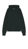 Wao Knit Sweater Hoodie In Green