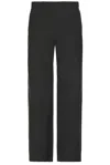 Wao Lightweight Textured Nylon Pant In Dark Grey