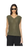 WAO OPEN KNIT V NECK VEST