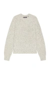 Wao Speckled Crewneck Sweater In Grey