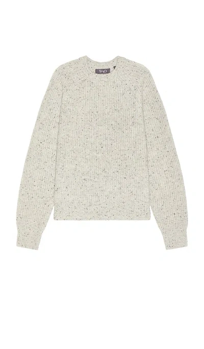 Wao Speckled Crewneck Sweater In Grey