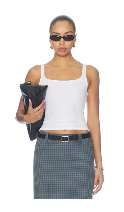 Wao Square Neck Tank In White