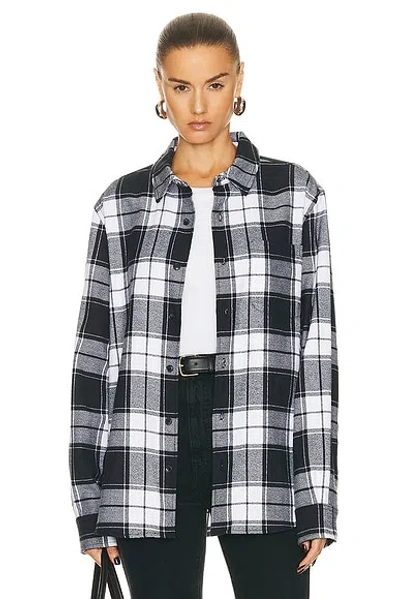 Wao The Flannel Shirt In Black & White