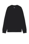 Wao The Long Sleeve Pocket Tee In Black