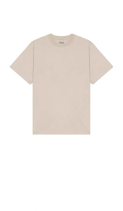 Wao The Oversized Tee In Sand Beige