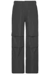 Wao The Parachute Pant In Dark Grey