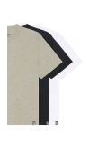 Wao The Relaxed Tee 3 Pack In Black  White  & Heather Grey.