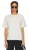 Wao The Relaxed Tee In 杂灰白色