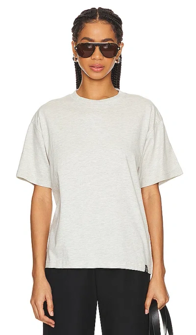 Wao The Relaxed Tee In Oatmeal Heather