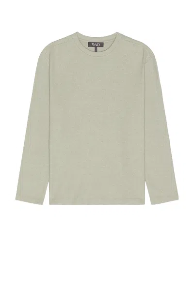 WAO THE TEXTURED LONG SLEEVE TEE