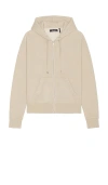 Wao The Zip Hoodie In Brown