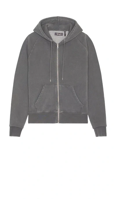 Wao The Zip Hoodie In Grey