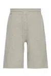 Wao Wide Leg Fleece Short In Heather Grey