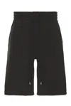 Wao Wide Leg Fleece Short In Washed Black