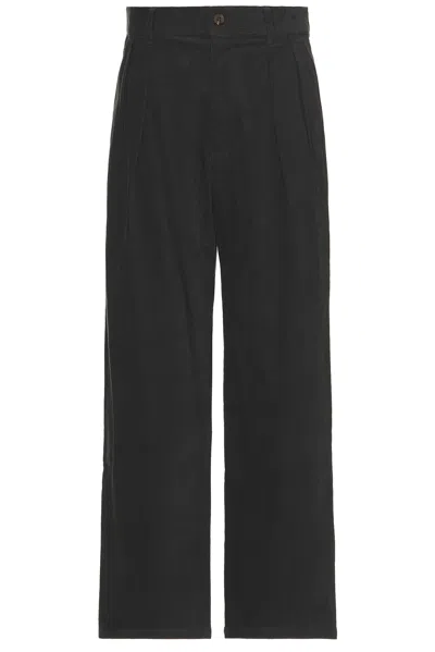 WAO WIDE LEG PLEATED CORDUROY PANT