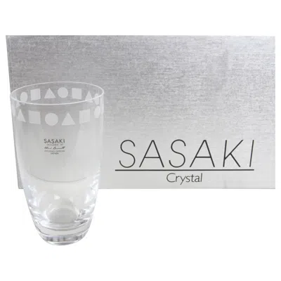Pre-owned Ward Bennett Rare Nos 80s  For Sasaki "sengai" Set Of 8 Crystal Highball Glasses In Gray