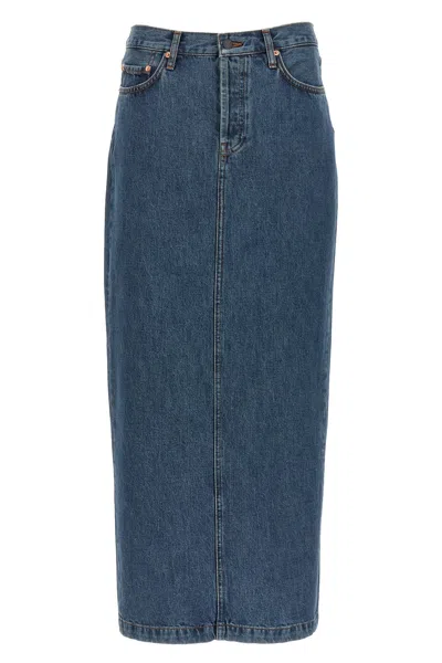 WARDROBE NYC WARDROBE NYC 'COLUMN' DENIM SKIRT