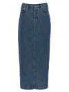 Wardrobe Nyc Column Skirts Blue In Blue