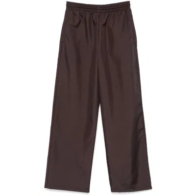 Wardrobe Nyc Nylon Pants In Brown