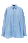 Wardrobe Nyc Oversize Shirt Dress Mini Dresses In Blue