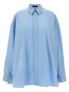 Wardrobe Nyc Oversize Shirt Dress Mini Dresses Light Blue