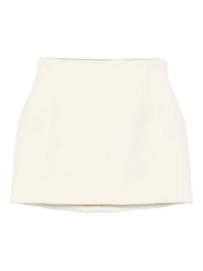Wardrobe Nyc Rhw Sculptured Mini Skirt In White