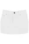 Wardrobe.nyc Denim Mini Skirt In White