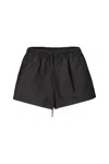 Wardrobe.nyc Nylon Spray Utility Shorts In Black