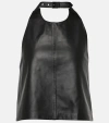 WARDROBE.NYC HALTERNECK LEATHER TOP