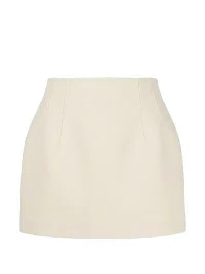 Wardrobe.nyc A-line Mini Skirt In White