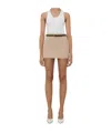 Wardrobe.nyc Back Zip Skirt In Brown