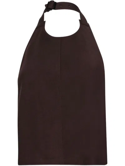 WARDROBE.NYC BACKLESS HALTER TOP