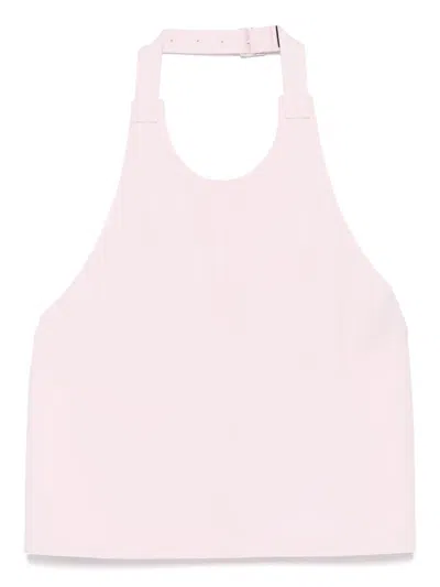 Wardrobe.nyc Backless Halter Top In Pink