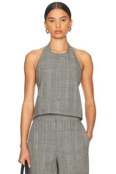 Wardrobe.nyc Backless Halter Top In Prince Of Wales