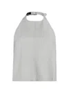 Wardrobe.nyc Backless Halter Top In Gray