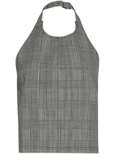 WARDROBE.NYC BACKLESS HALTERNECK TOP