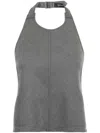 Wardrobe.nyc Gray Backless Halter Tank Top In Grey