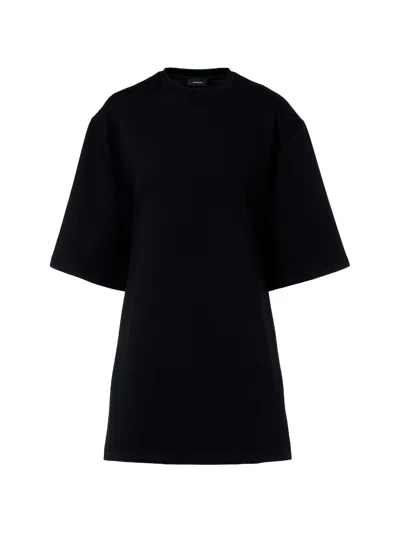 Wardrobe.nyc Backless Tee Dress Mini In Black