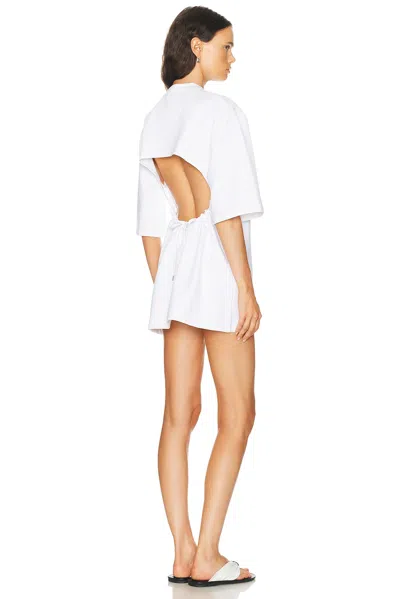 Wardrobe.nyc Textured Cotton Coat In White