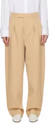 Wardrobe.nyc Beige Hailey Bieber Edition Hb Trousers In Biscuit