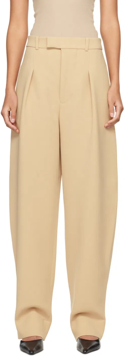 Wardrobe.nyc Beige Hailey Bieber Edition Trousers In Biscuit