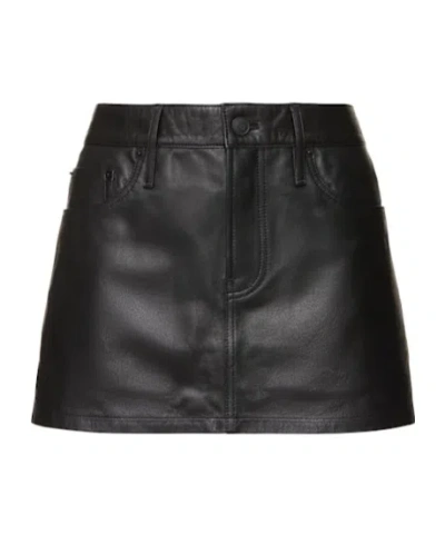 Wardrobe.nyc Belt Loop Skirt In Black