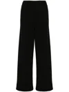 Wardrobe.nyc Ribbed Straight-leg Trousers In Black