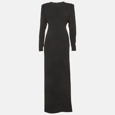Pre-owned Wardrobe.nyc Black Crepe Evening Column Dress M