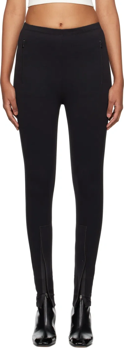 Wardrobe.nyc Black Front Zip Leggings