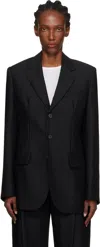 Wardrobe.nyc X Browns 50 Single-breasted Wool Blazer In Black